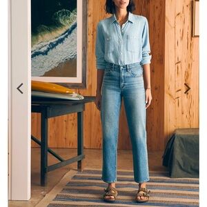 Faherty Organic Cotton Slim Straight Leg Jeans